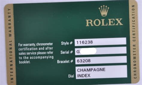 authentic rolex warranty cards.